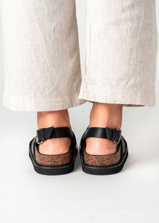 Capri Sandal - Wider Fit in Black