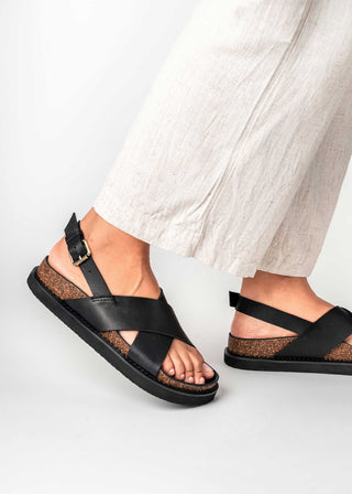 Capri Sandal - Wider Fit in Black