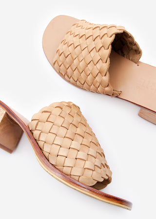 Santorini Woven Mule - Cream