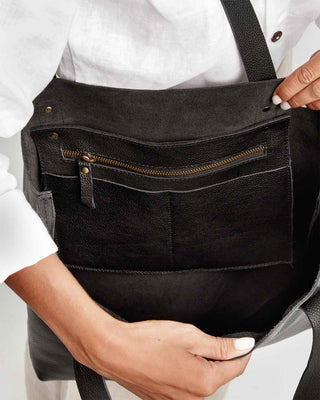 Everyday Leather Tote - Black - Liberté