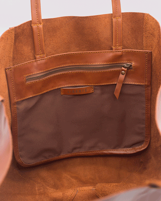 Milan Leather Tote - Cognac - Liberté