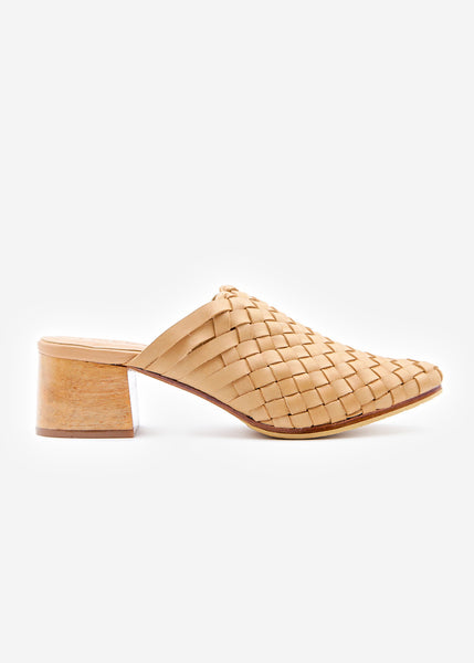 Bondi Woven Mules - Cream – Liberté Leather