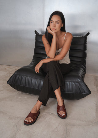 Capri Sandal - Burgundy