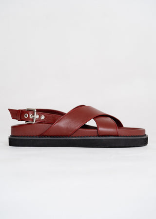 Capri Sandal - Burgundy