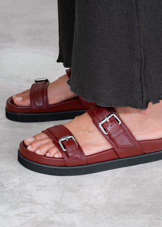 Aloha Sandal - Burgundy