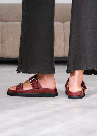 Aloha Sandal - Burgundy