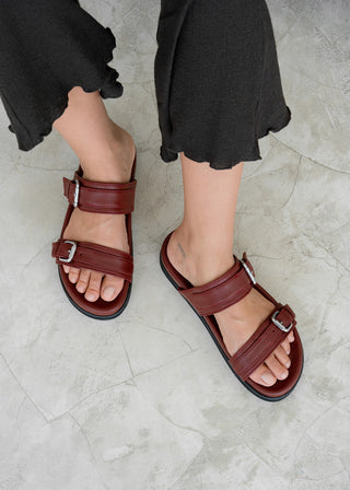 Aloha Sandal - Burgundy