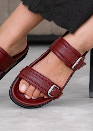 Aloha Sandal - Burgundy