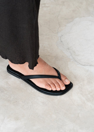 Paloma Thong Sandal - Black