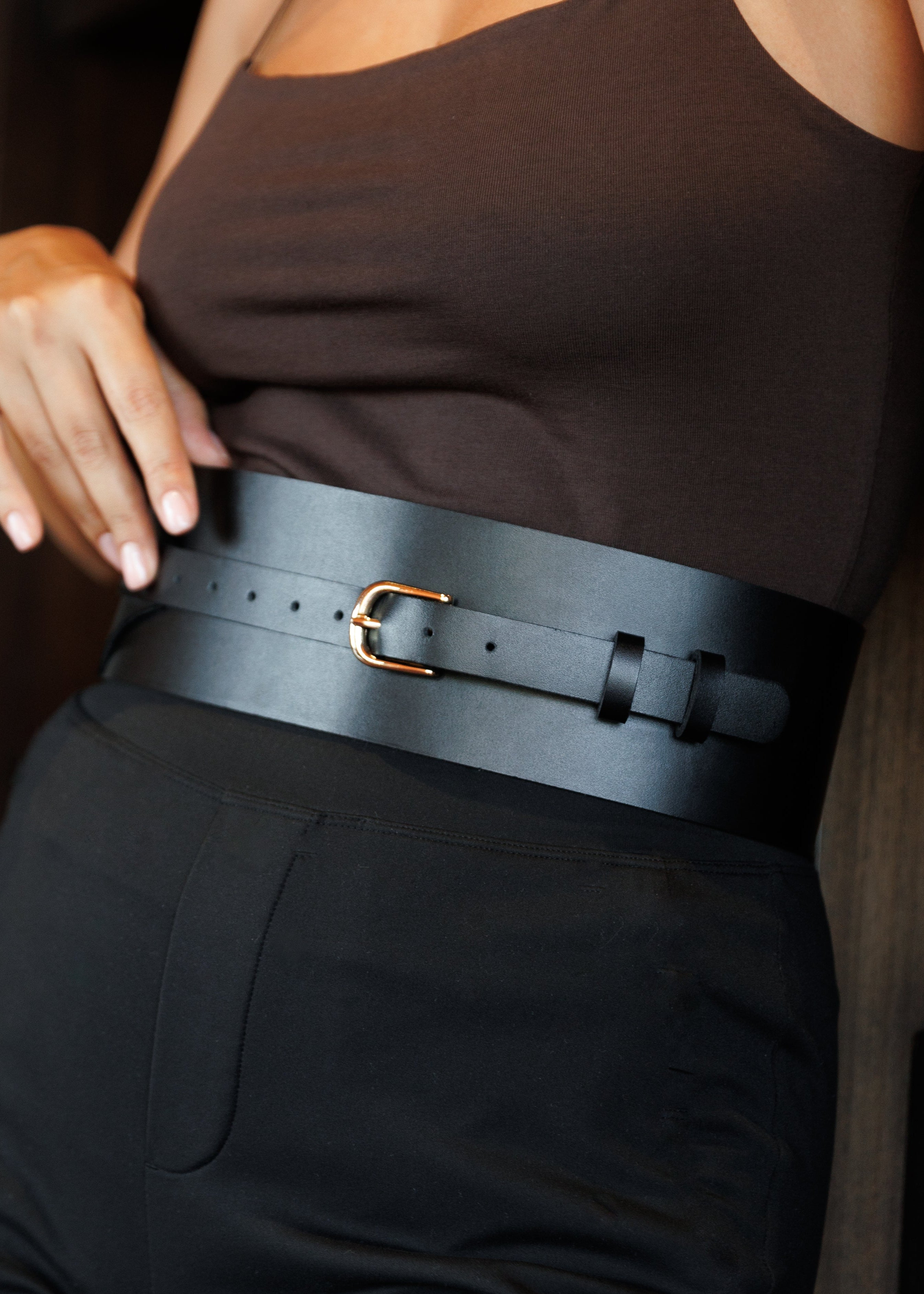 Valencia High-Waisted Belt – Liberté Leather