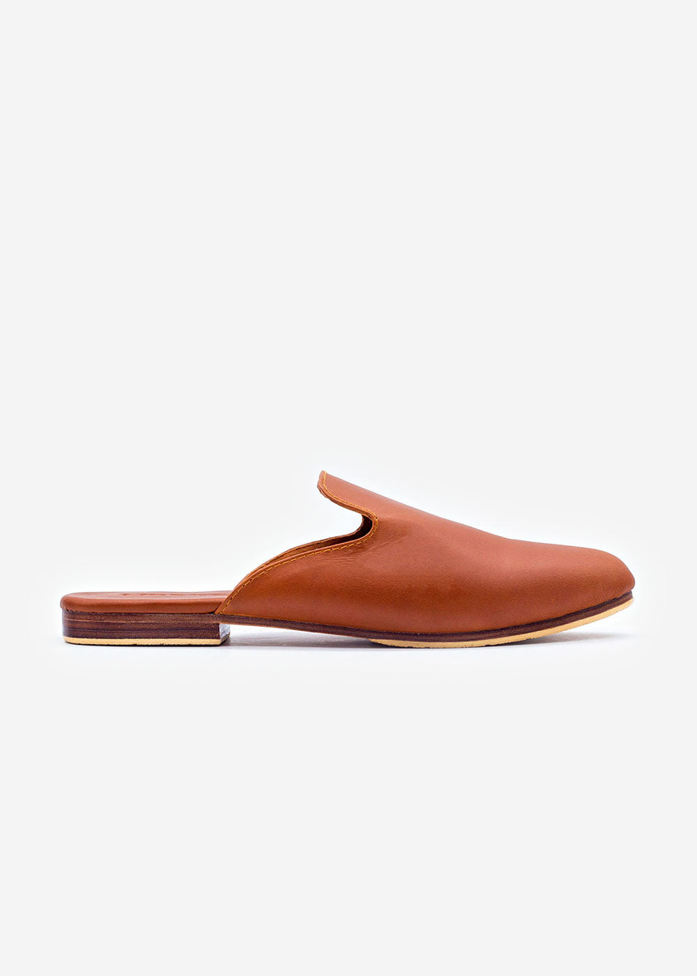 The Modern Mule Cognac – Liberté Leather