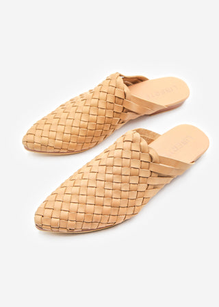 Prague Woven Mule - Cream