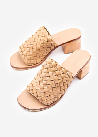 Santorini Woven Mule - Cream