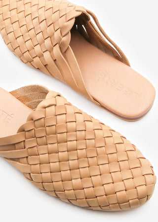 Tulum Woven Mule - Cream