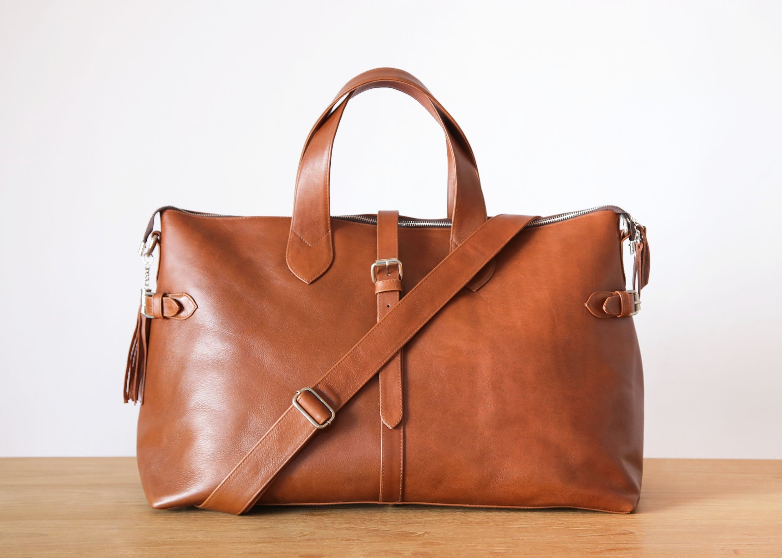 Women's Overnight Bag - Brown – Liberté Leather