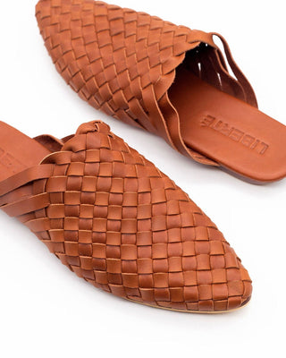 Prague Woven Mule - Cognac - Liberté