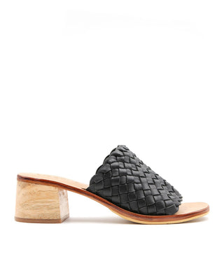 Santorini Woven Mule - Black - Liberté